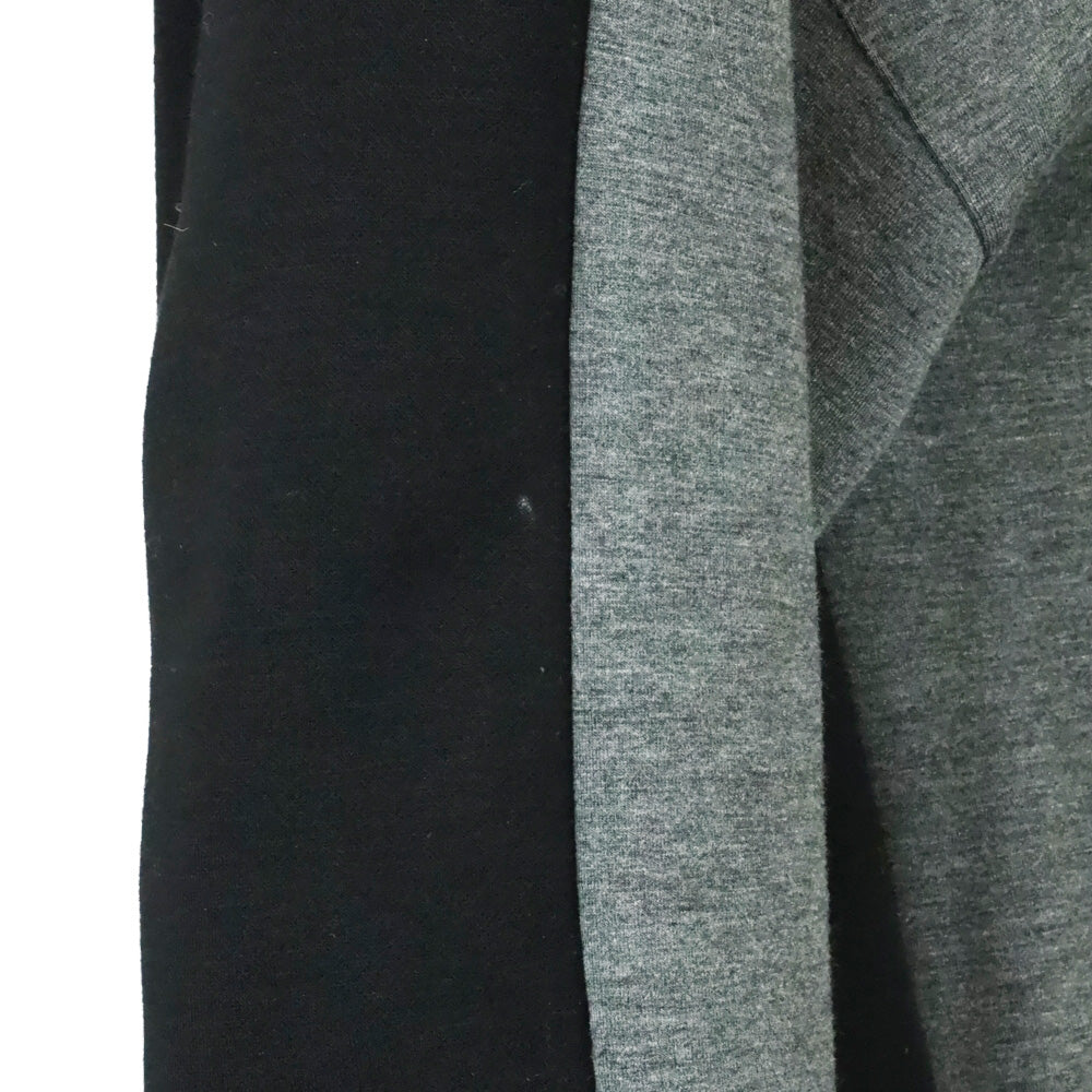 Akris Punto Gray/Black Colorblock Half-Zip Hoodie