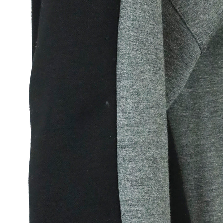 Akris Punto Gray/Black Colorblock Half-Zip Hoodie