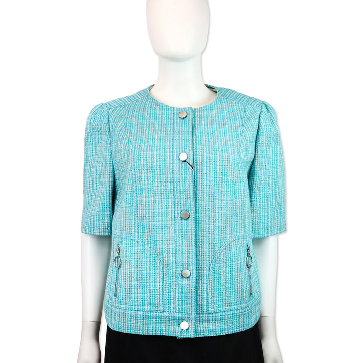 Akris Punto Turquoise Multicolor Jacket