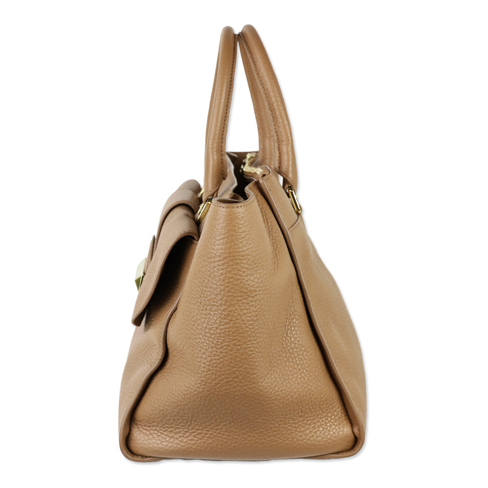 Alchimia Di Ballin Brown Leather Amal Tote