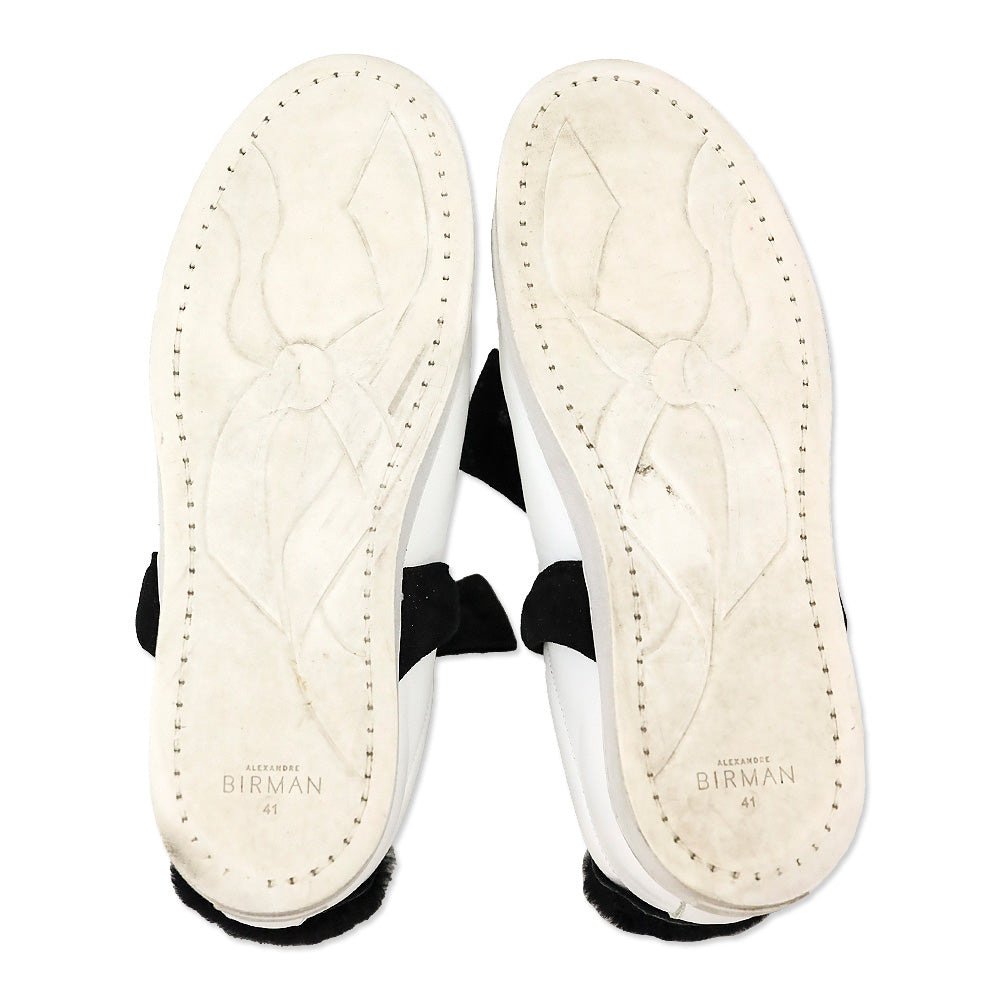 Alexander Birman Clarita Black Shearling Sneaker