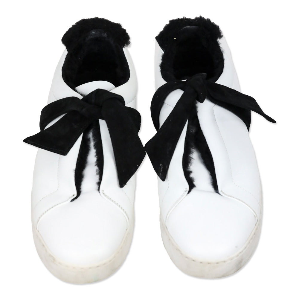 Alexander Birman Clarita Black Shearling Sneaker