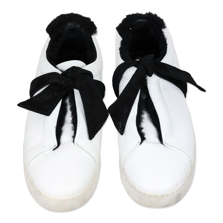 Alexander Birman Clarita Black Shearling Sneaker