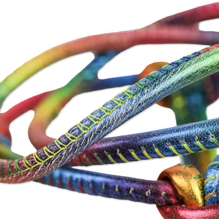 Alexander Birman Rebecca Knotted Rainbow Flat Sandals