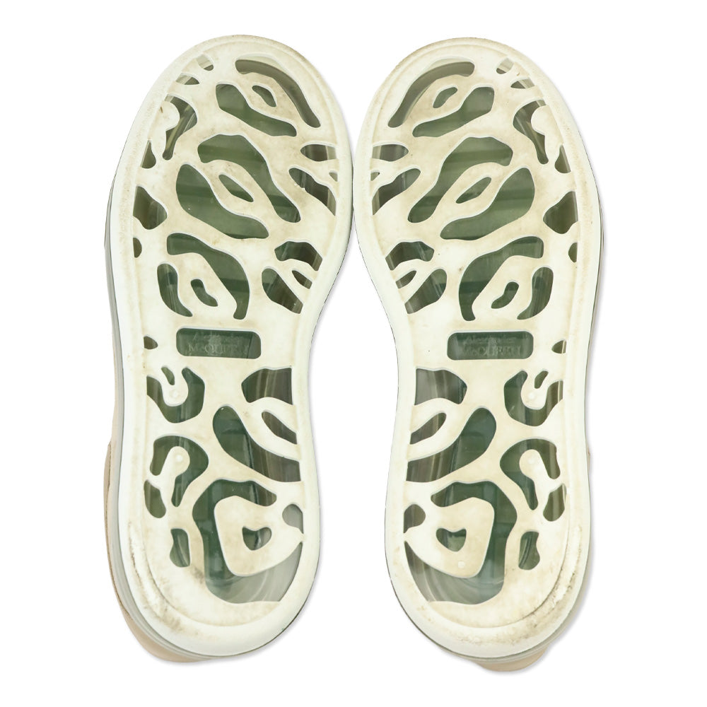 Alexander McQueen Stone/Beige Suede Oversized Sneaker