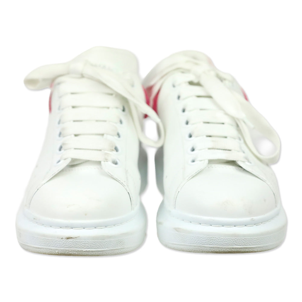 Alexander McQueen White Halo Pink Crystal Oversized Sneaker