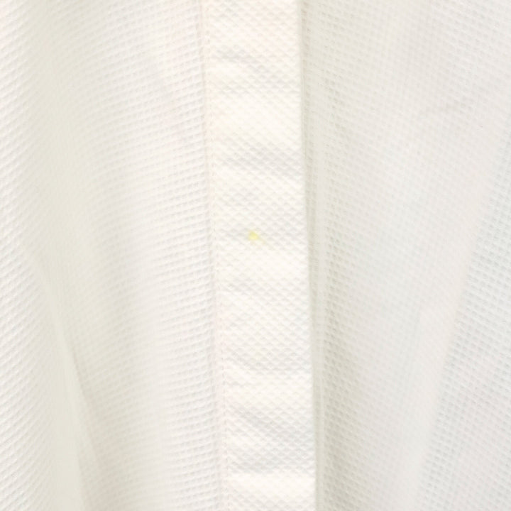 Alexander McQueen White Piqué Cotton Tuxedo Shirt Dress