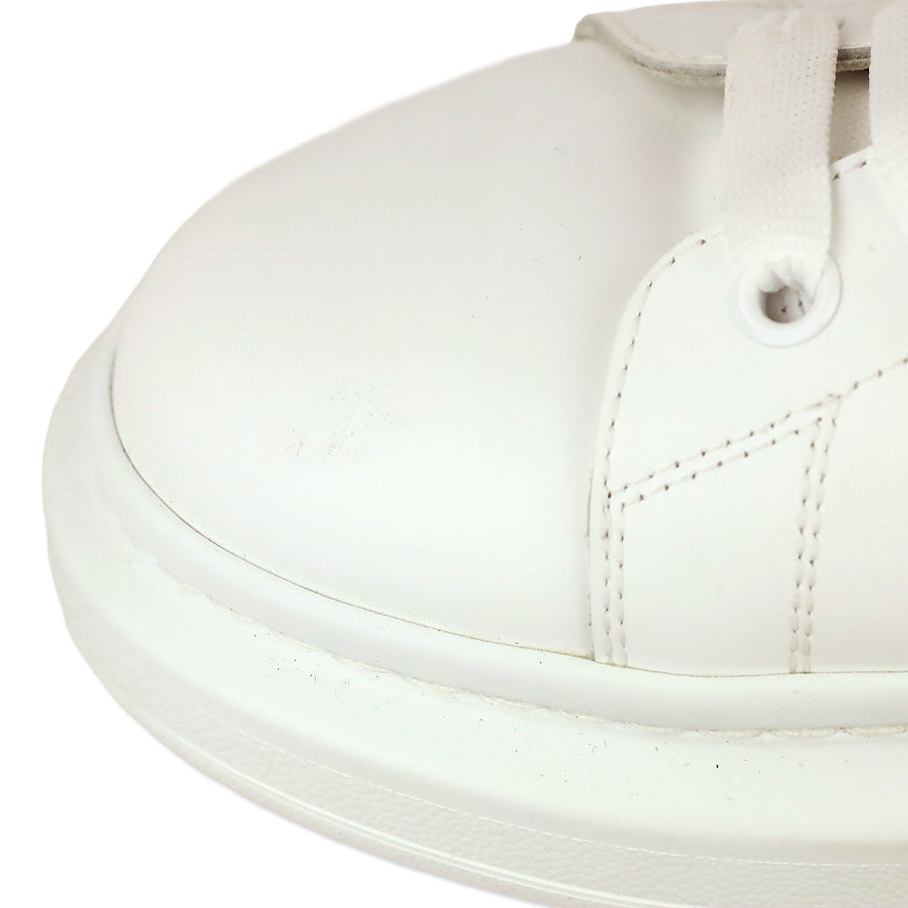 Alexander McQueen White Silver Studded Oversized Sneaker