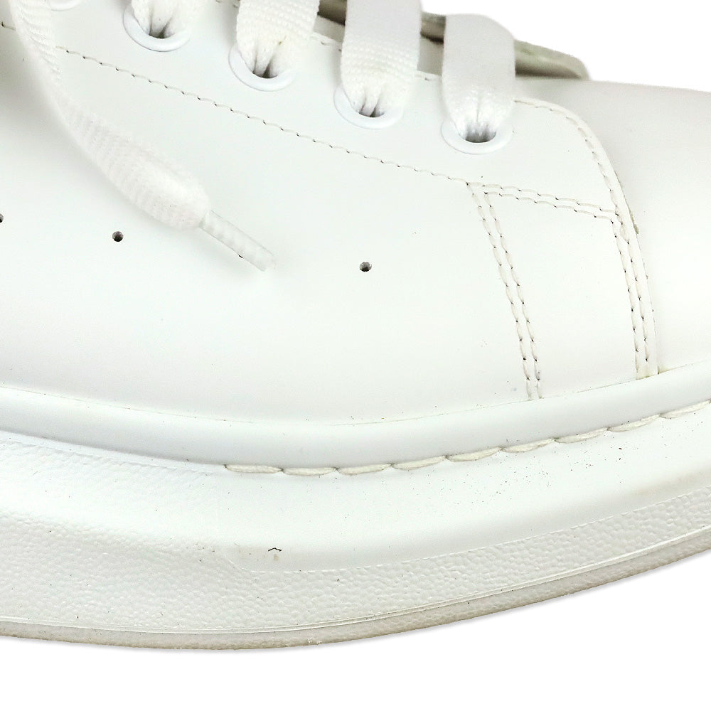 Alexander McQueen White Silver Studded Oversized Sneaker