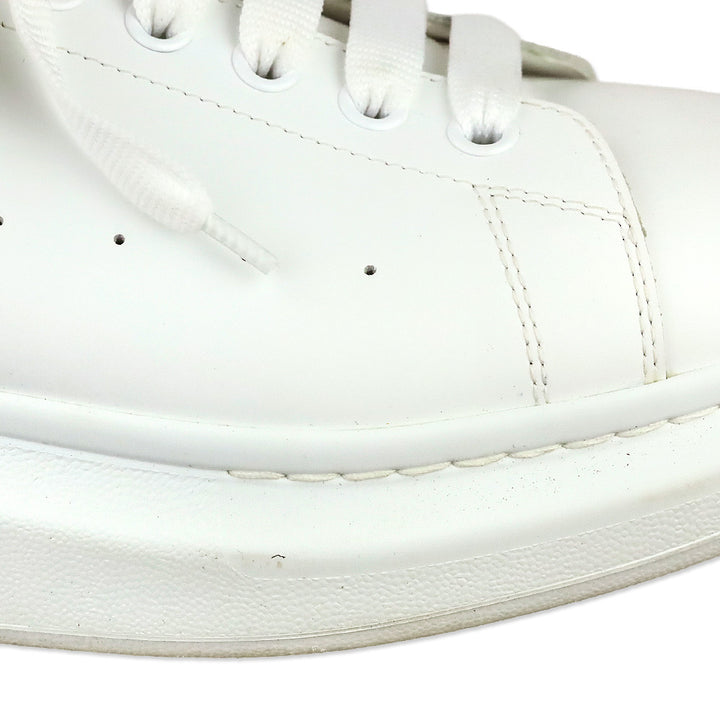 Alexander McQueen White Silver Studded Oversized Sneaker