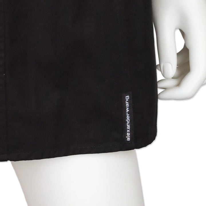 Alexander Wang Black Mini Shirtdress
