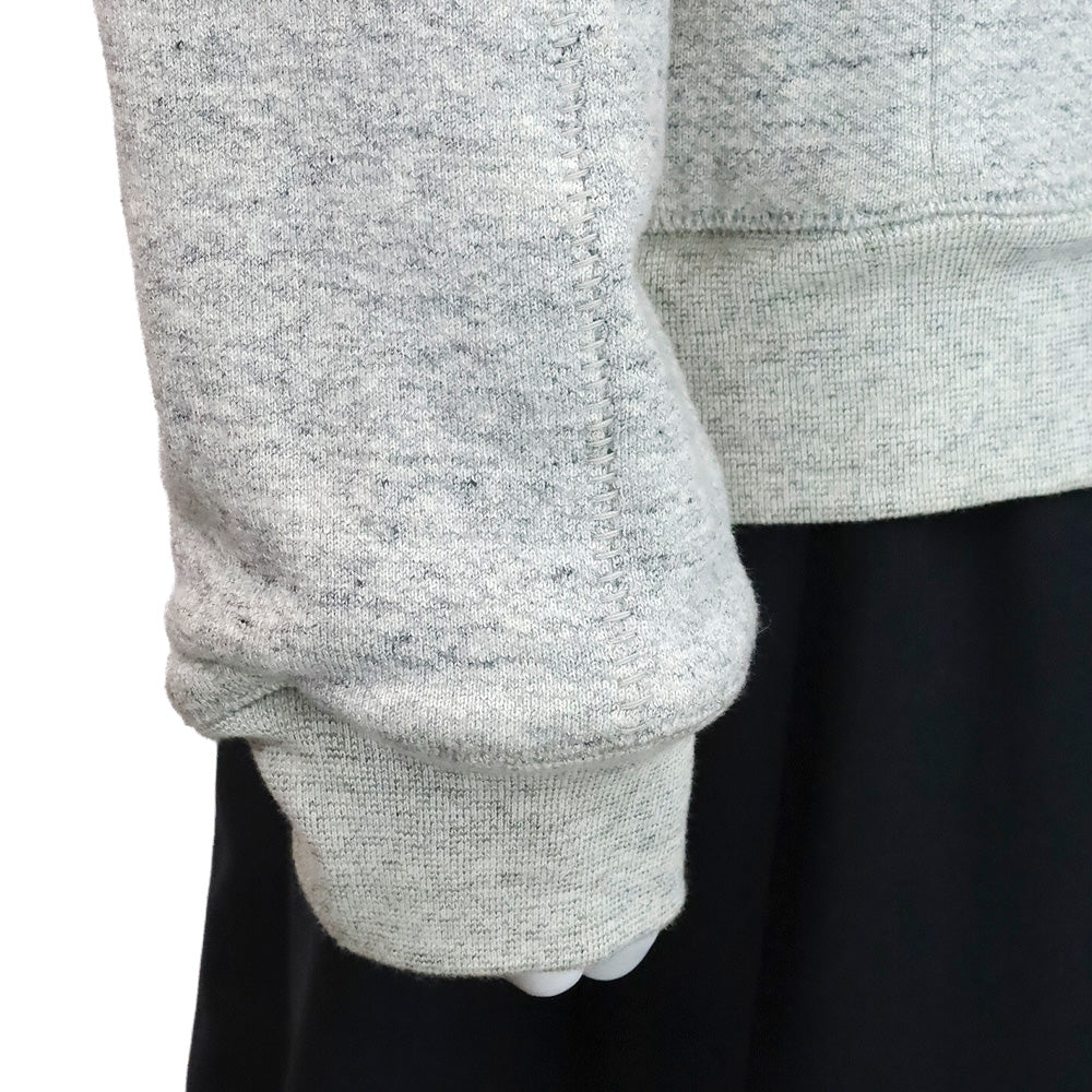 Alexander Wang Heather Grey Belt Wrap Top with Brown Leather Shoulders