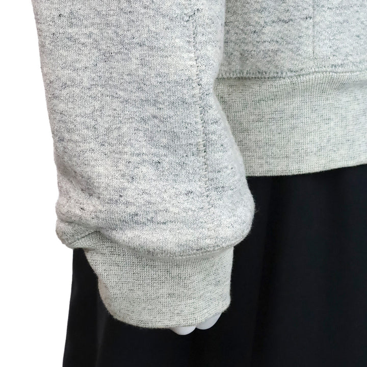 Alexander Wang Heather Grey Belt Wrap Top with Brown Leather Shoulders