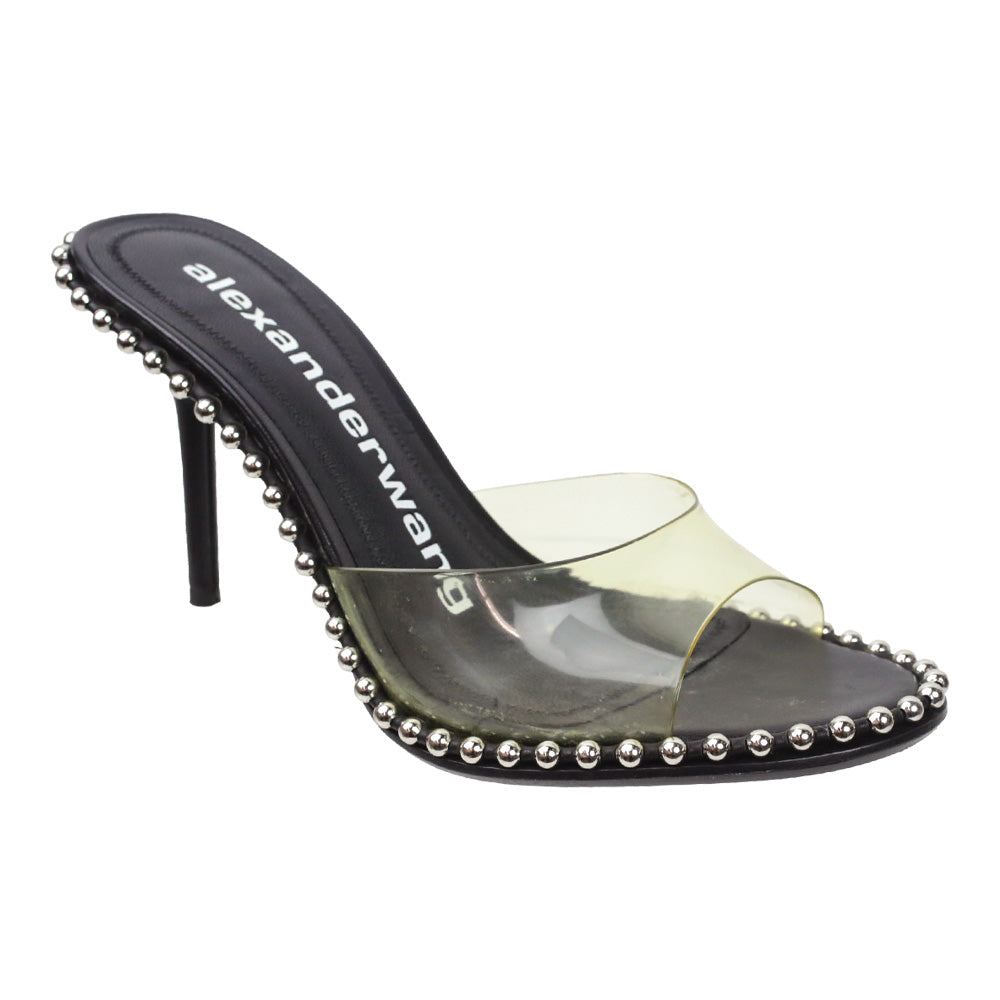 Alexander Wang Nova 95 PVC Studded Sandal Mules