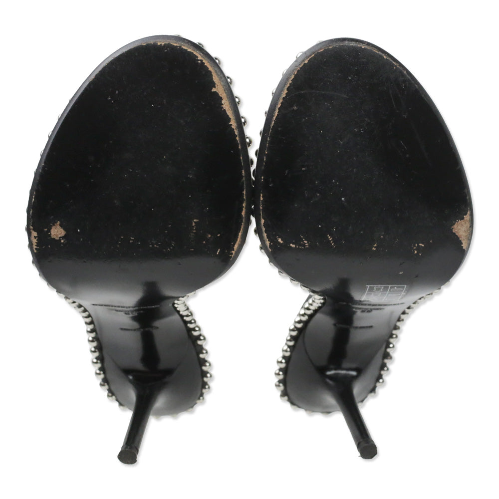 Alexander Wang Nova 95 PVC Studded Sandal Mules
