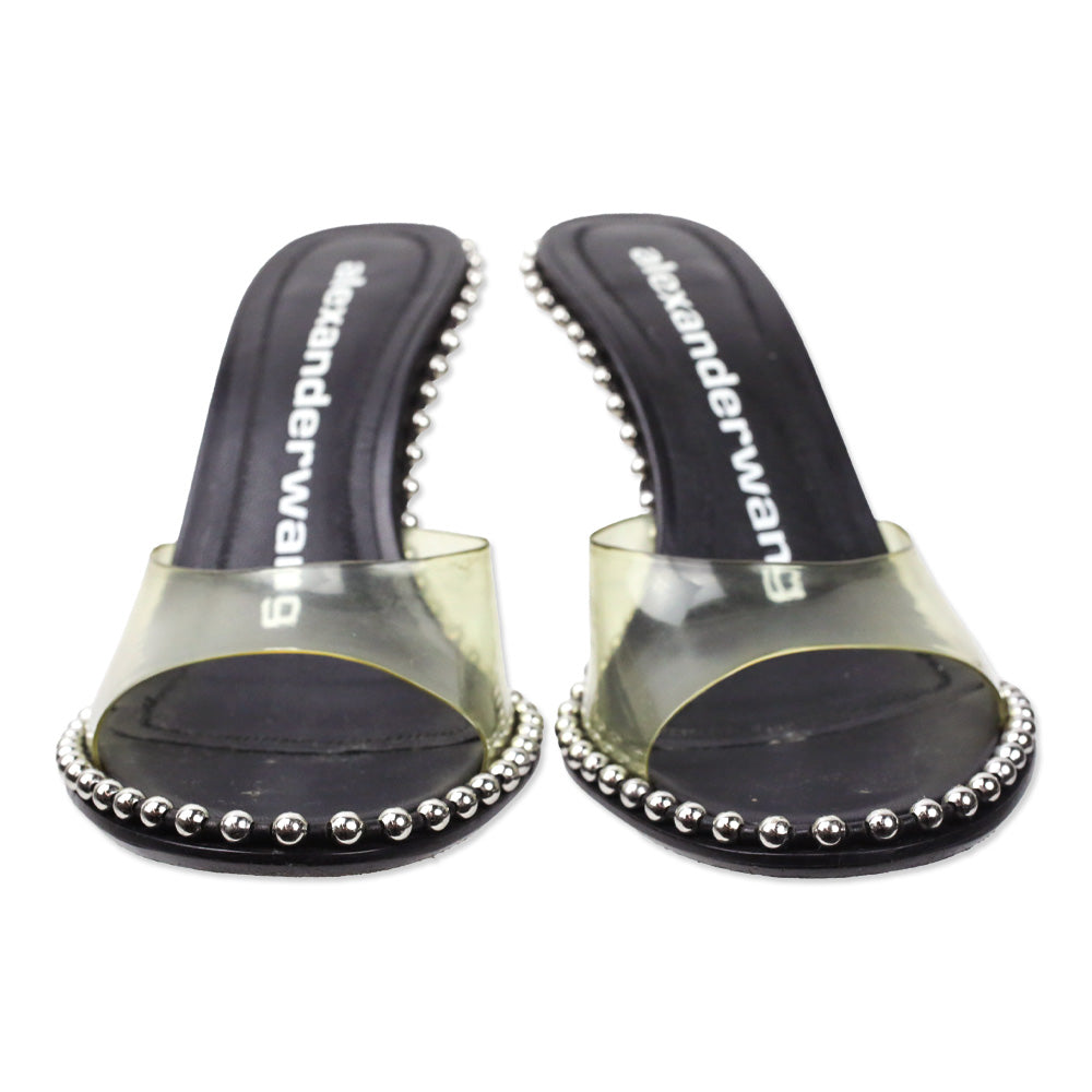 Alexander Wang Nova 95 PVC Studded Sandal Mules