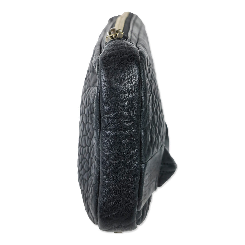 Alexander Want Black Dumbo Leather Clutch