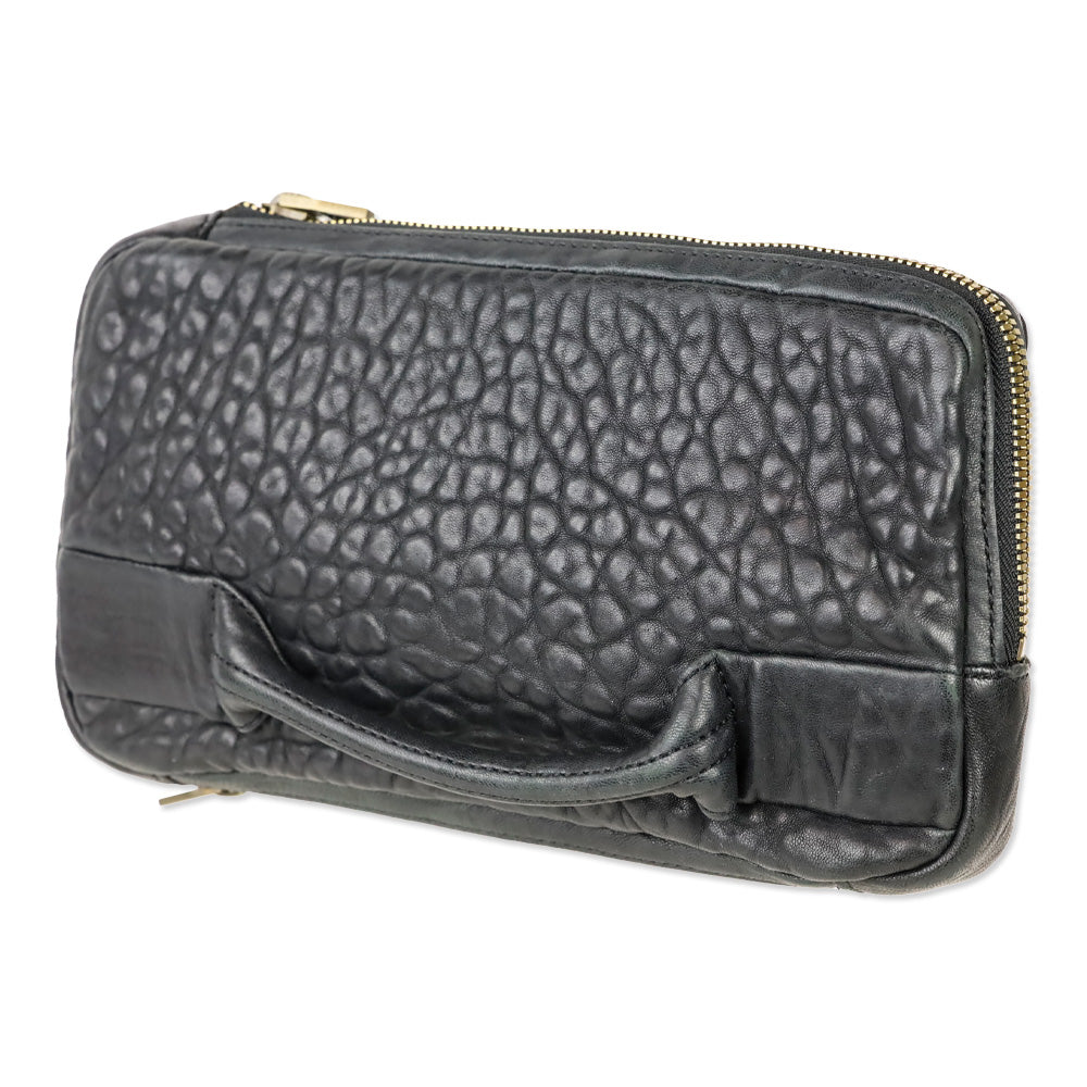 Alexander Want Black Dumbo Leather Clutch