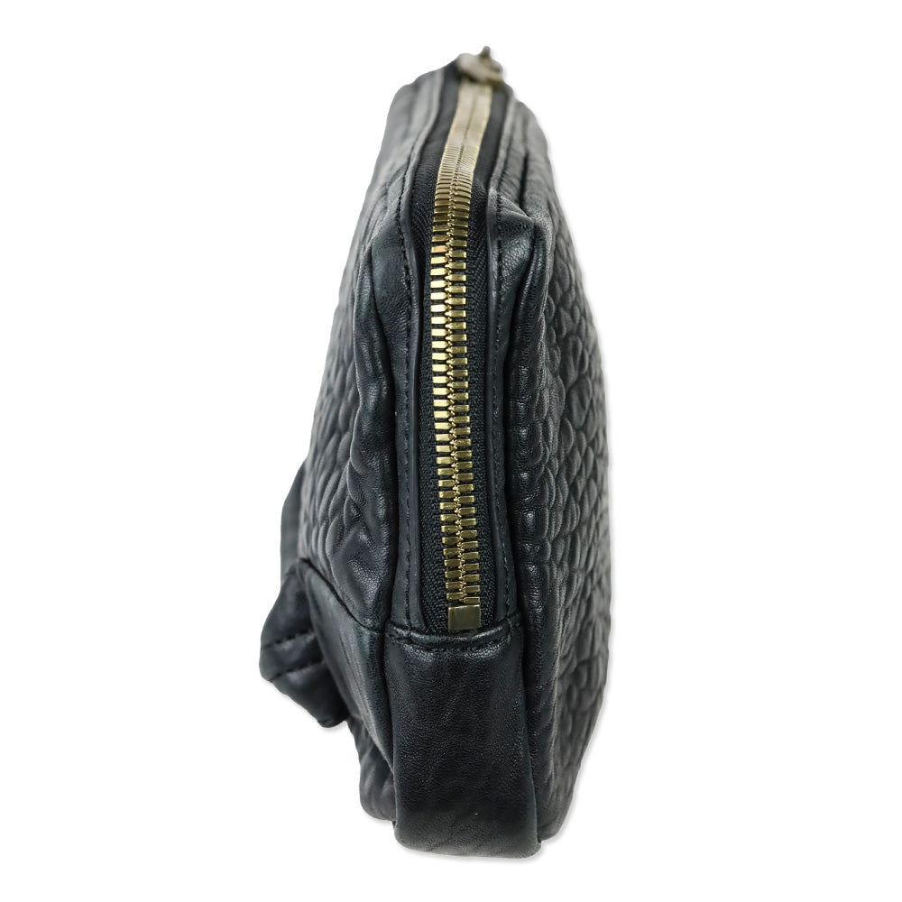 Alexander Want Black Dumbo Leather Clutch