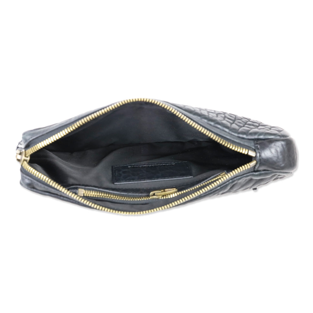Alexander Want Black Dumbo Leather Clutch
