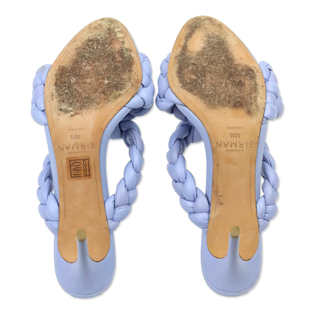 Alexandre Birman Periwinkle Carlotta Braided Leather Sandals