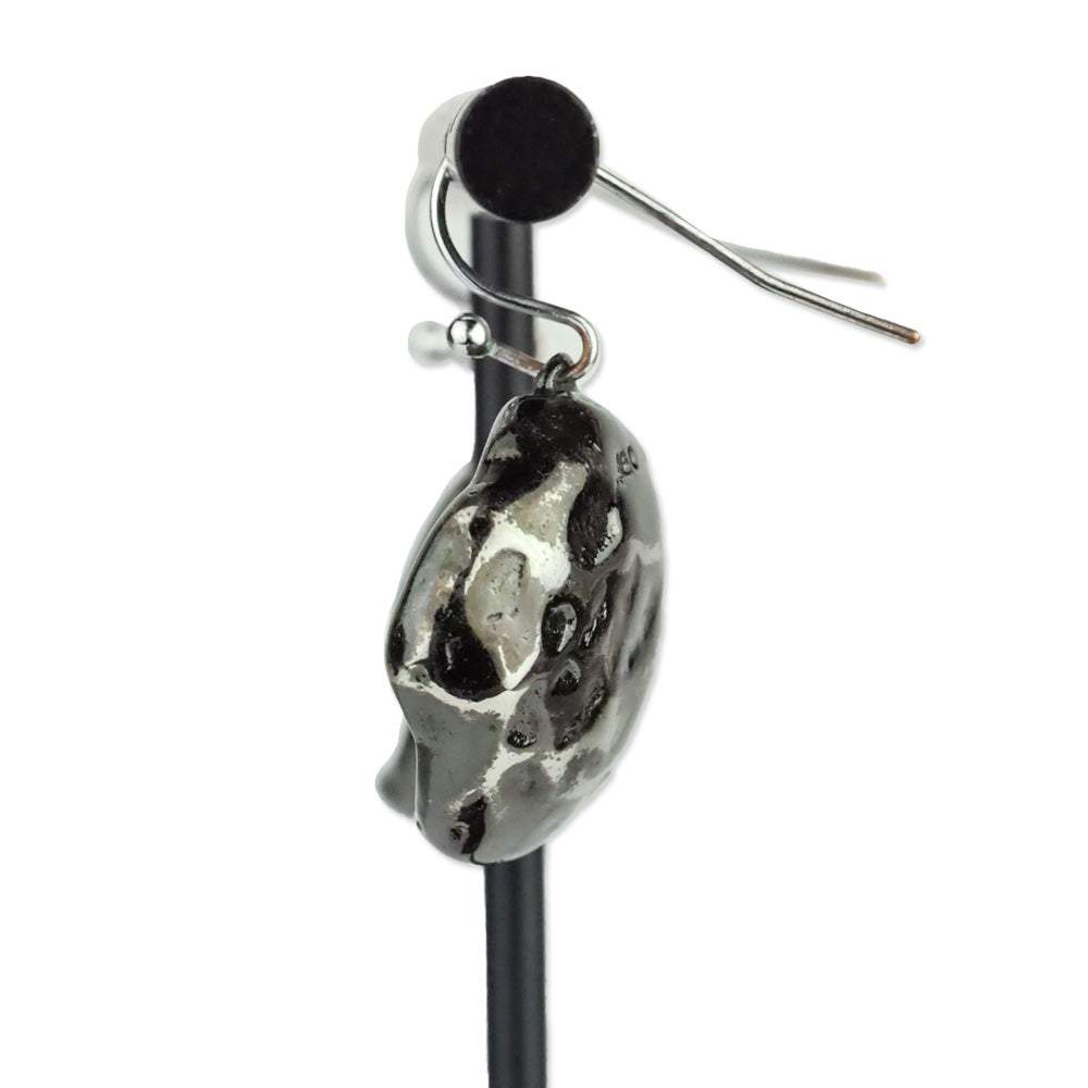 Alexis Bittar Gunmetal Crystal Cave Drop Earrings