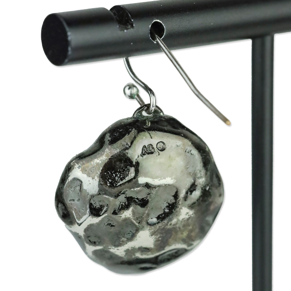 Alexis Bittar Gunmetal Crystal Cave Drop Earrings