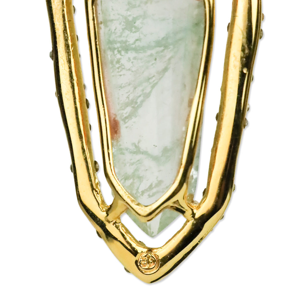 Alexis Bittar Miss Havisham Encrusted Shield Drop Earrings