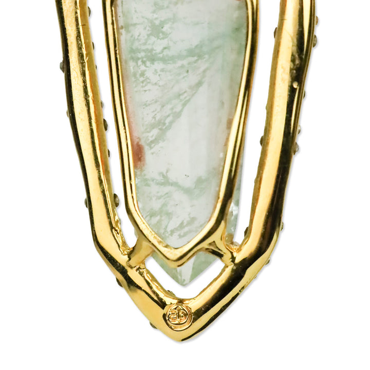 Alexis Bittar Miss Havisham Encrusted Shield Drop Earrings