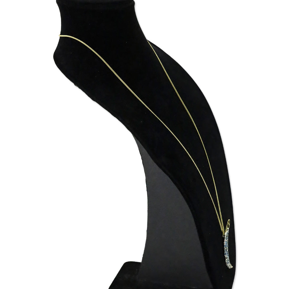 Alexis Bittar Solanales Crystal & 14k Gold-Plated Crescent Pendant Necklace