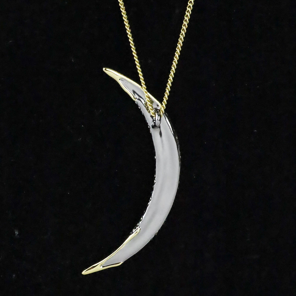 Alexis Bittar Solanales Crystal & 14k Gold-Plated Crescent Pendant Necklace