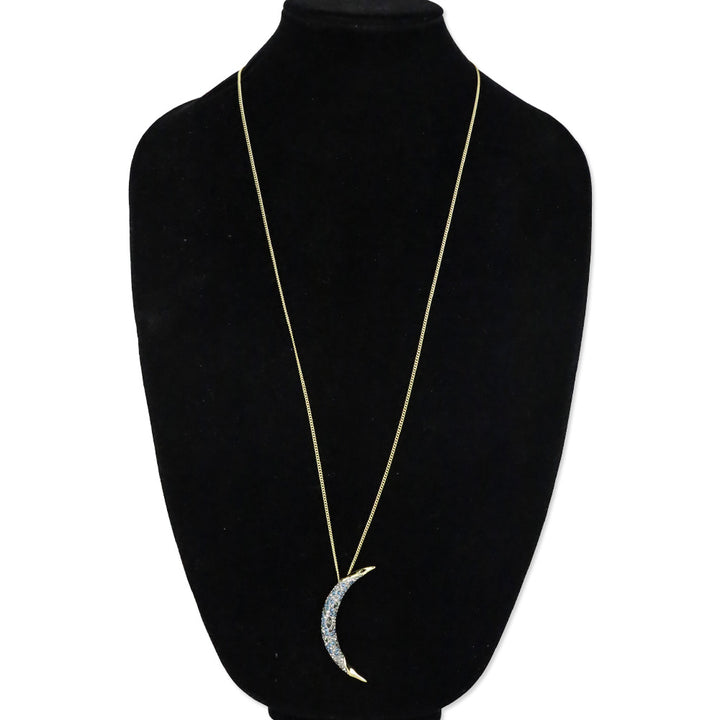 Alexis Bittar Solanales Crystal & 14k Gold-Plated Crescent Pendant Necklace