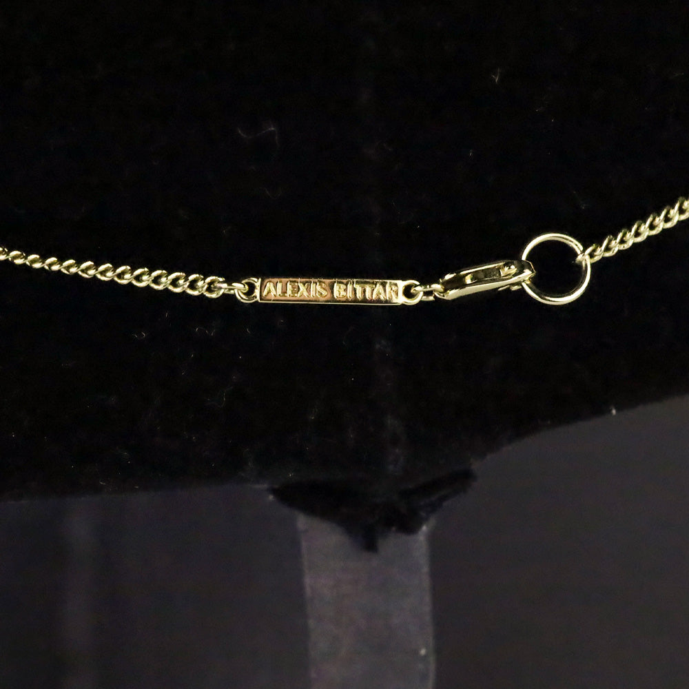 Alexis Bittar Solanales Crystal & 14k Gold-Plated Crescent Pendant Necklace