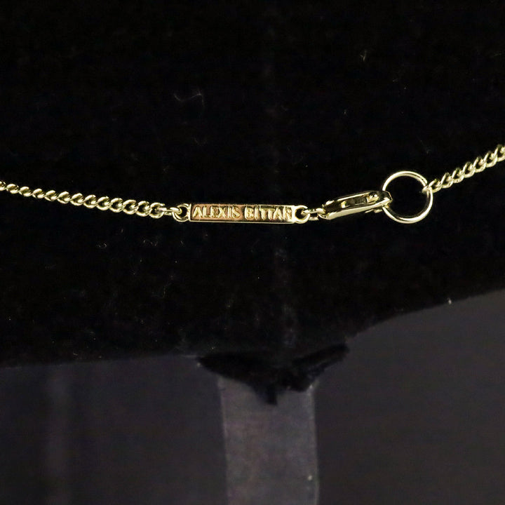 Alexis Bittar Solanales Crystal & 14k Gold-Plated Crescent Pendant Necklace