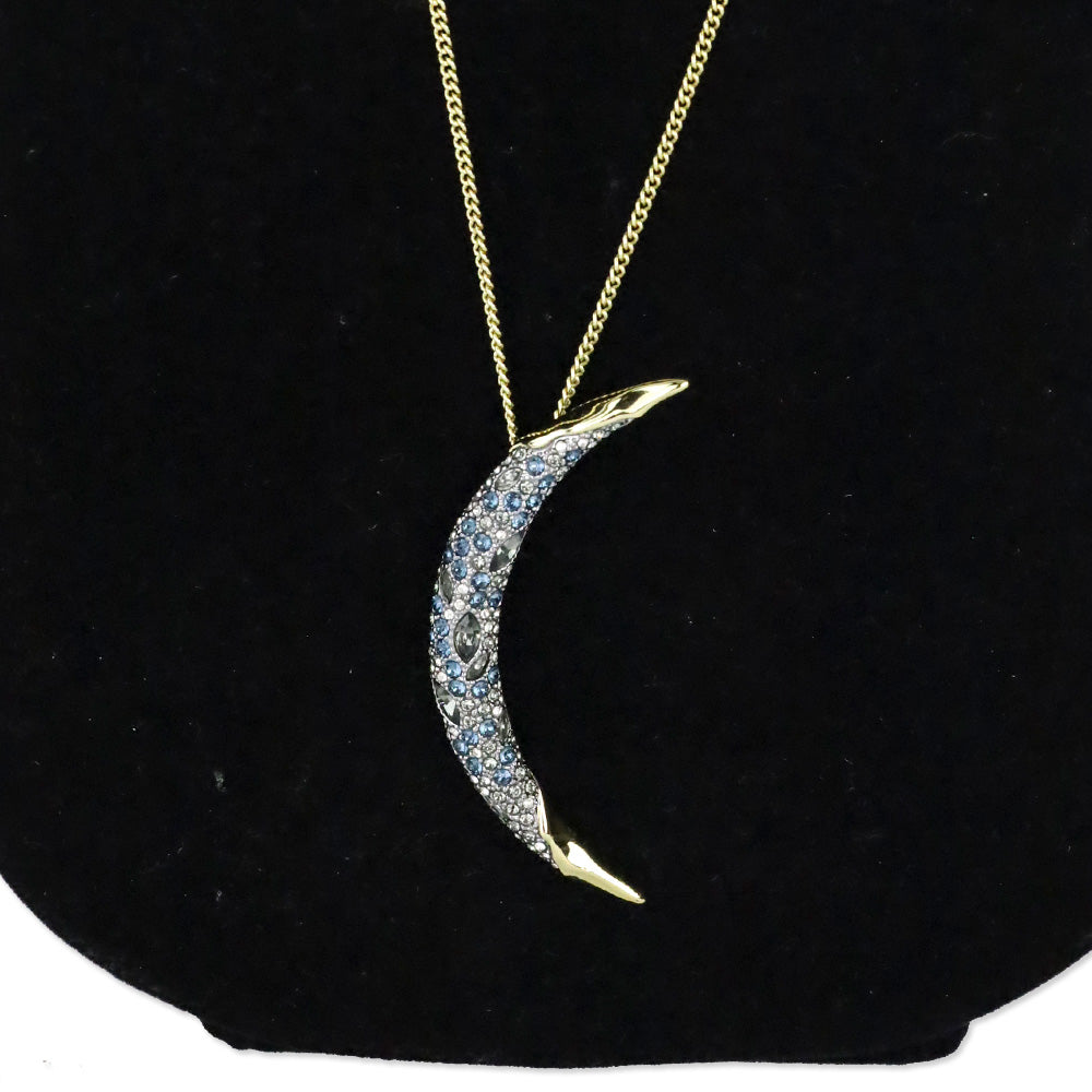 Alexis Bittar Solanales Crystal & 14k Gold-Plated Crescent Pendant Necklace