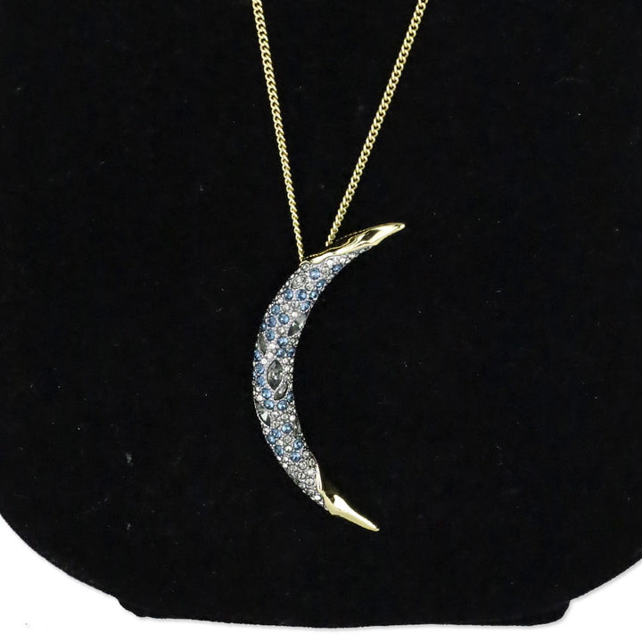 Alexis Bittar Solanales Crystal & 14k Gold-Plated Crescent Pendant Necklace