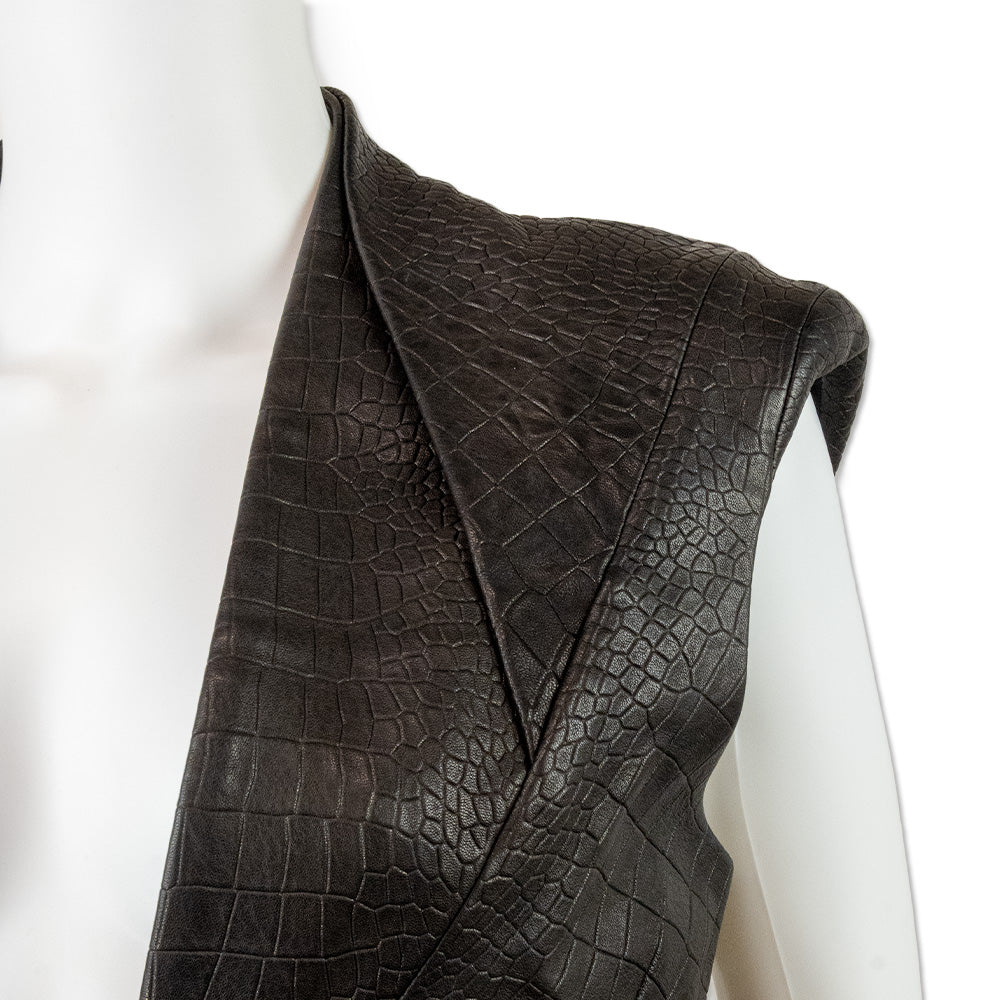 Alexis Embossed Leather Two Style Vest