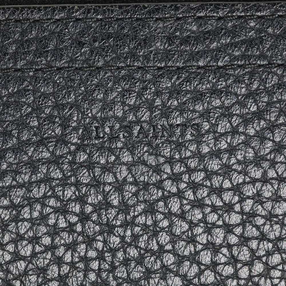 AllSaints Mori Black Leather Hobo Bag