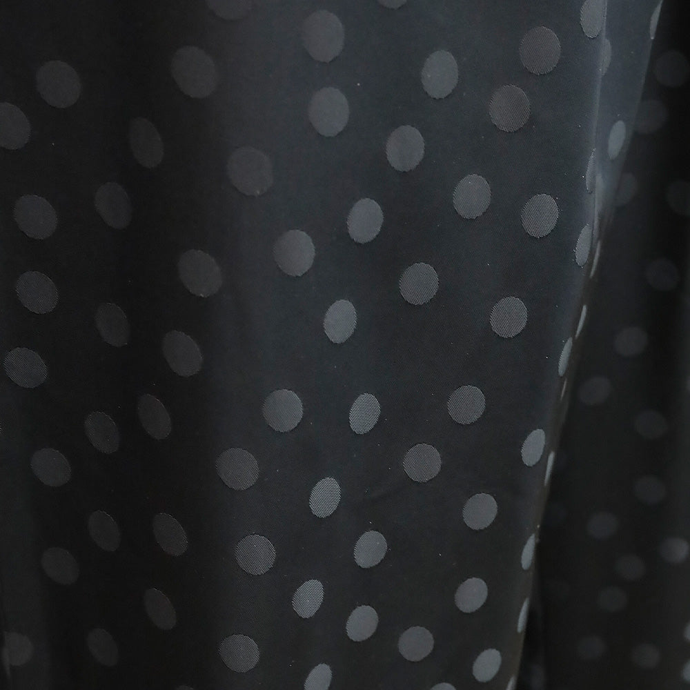 Anine Bing Black Dot Jacquard Satin Elain Pant