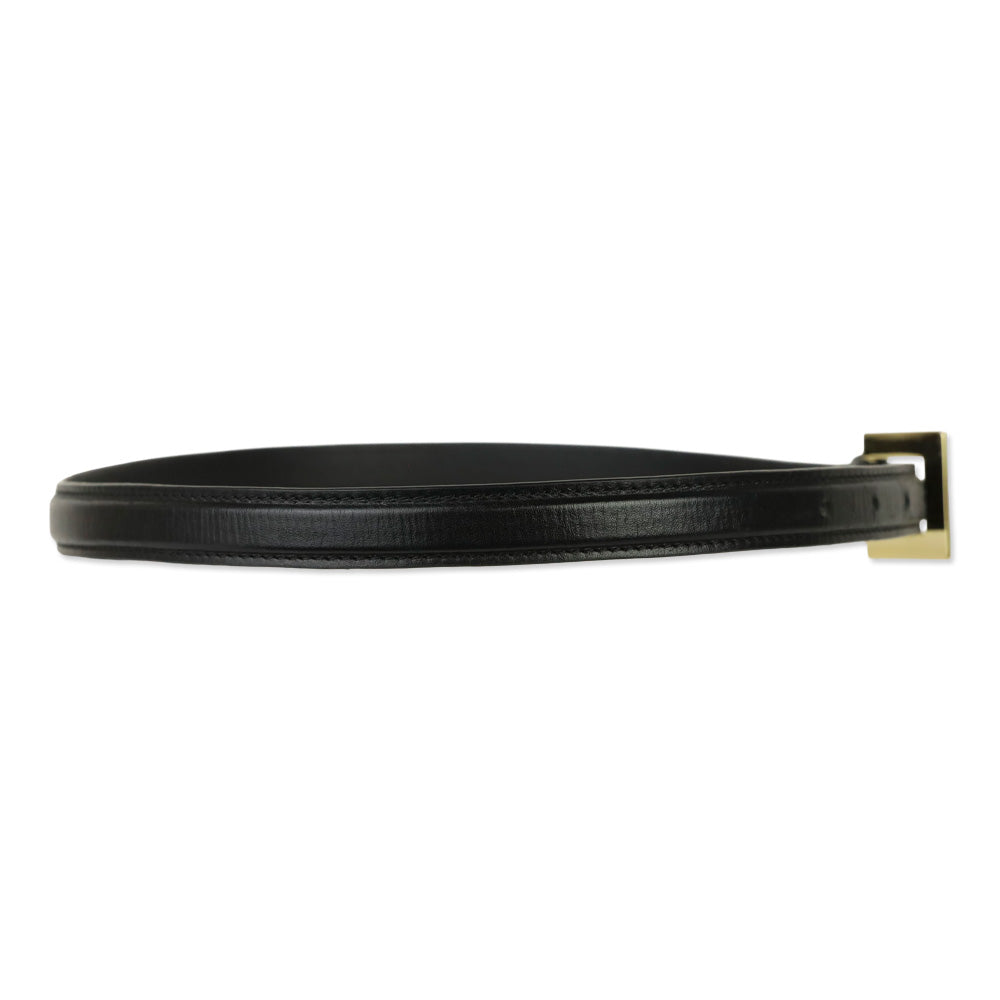 Anine Bing Black With Gold Nikola Belt