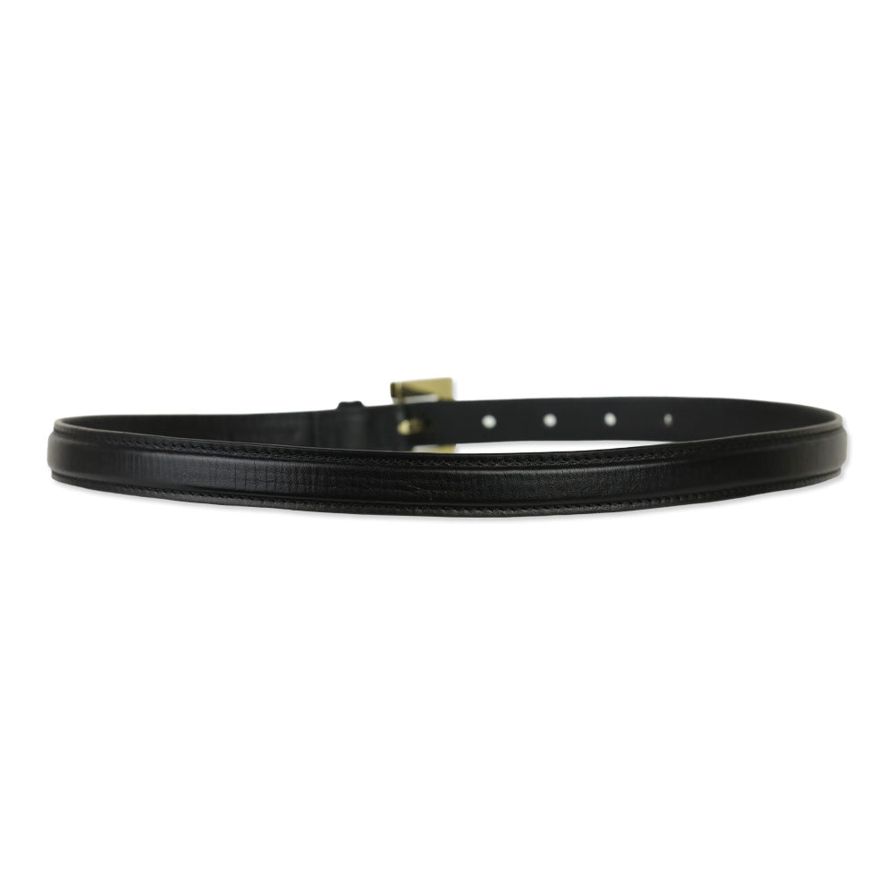 Anine Bing Black With Gold Nikola Belt