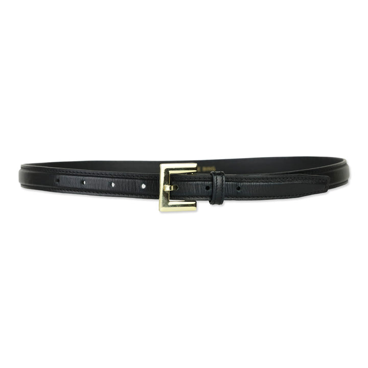 Anine Bing Black With Gold Nikola Belt