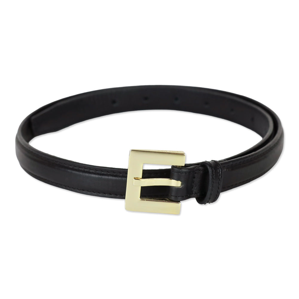 Anine Bing Black With Gold Nikola Belt