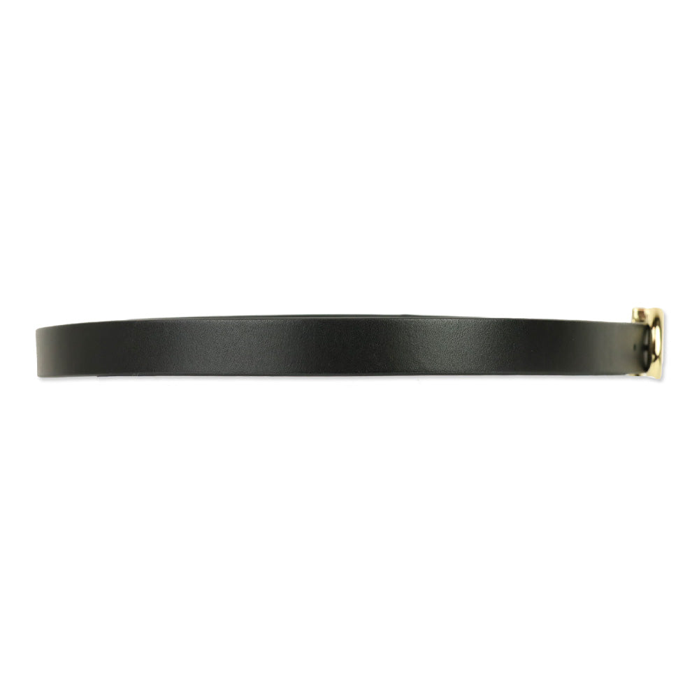 Anine Bing Black With Gold Small Signature Link Belt