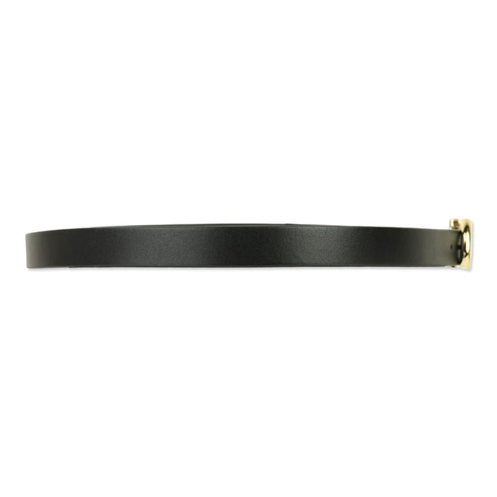 Anine Bing Black With Gold Small Signature Link Belt