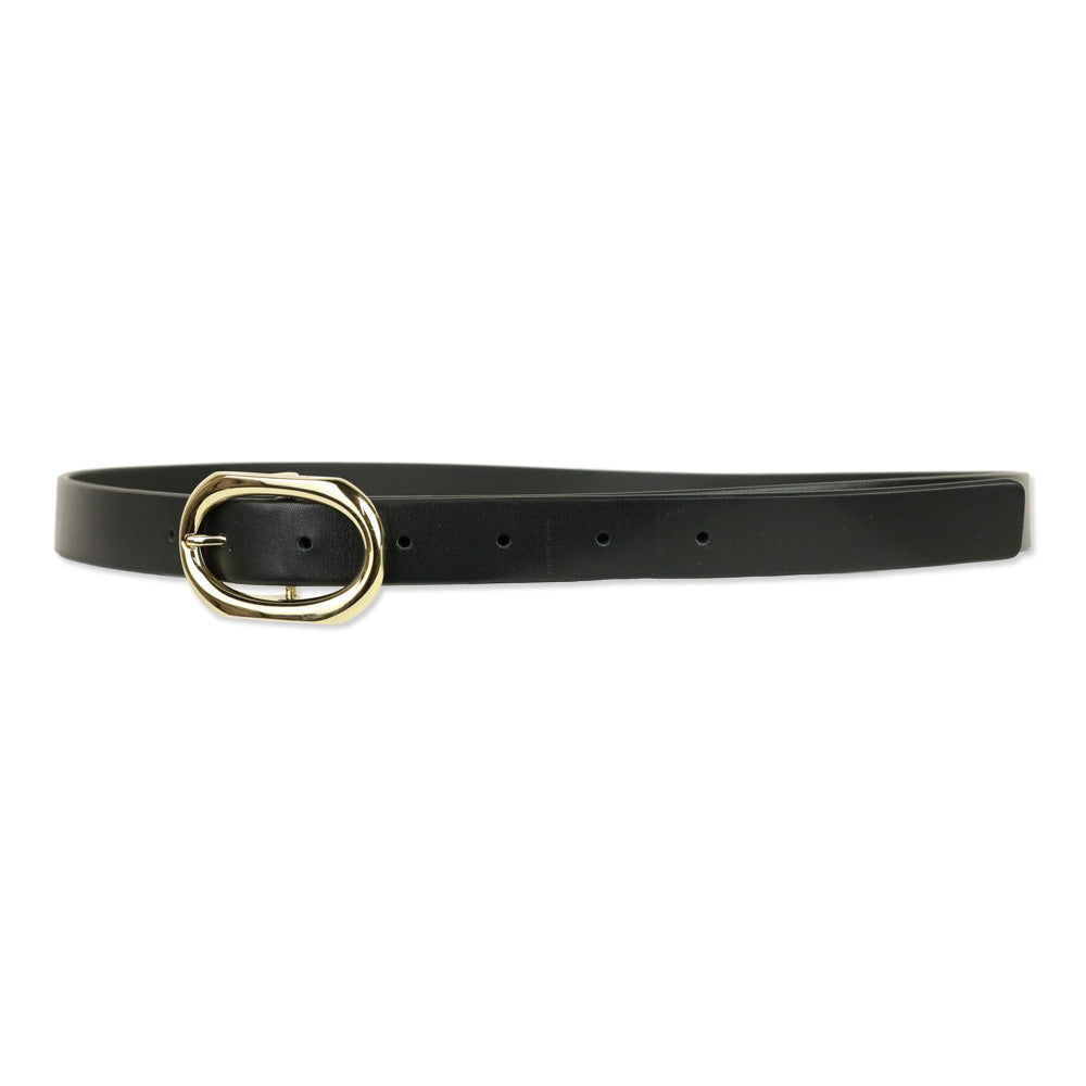 Anine Bing Black With Gold Small Signature Link Belt