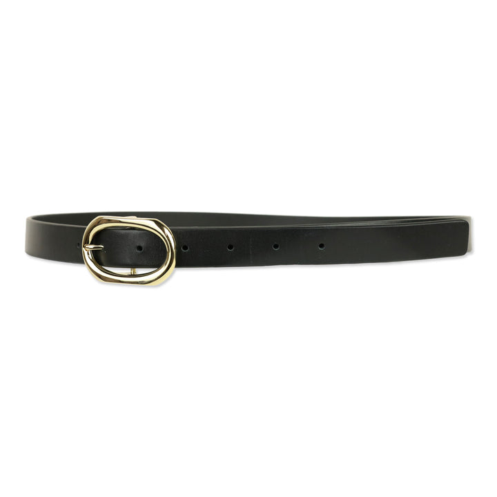 Anine Bing Black With Gold Small Signature Link Belt