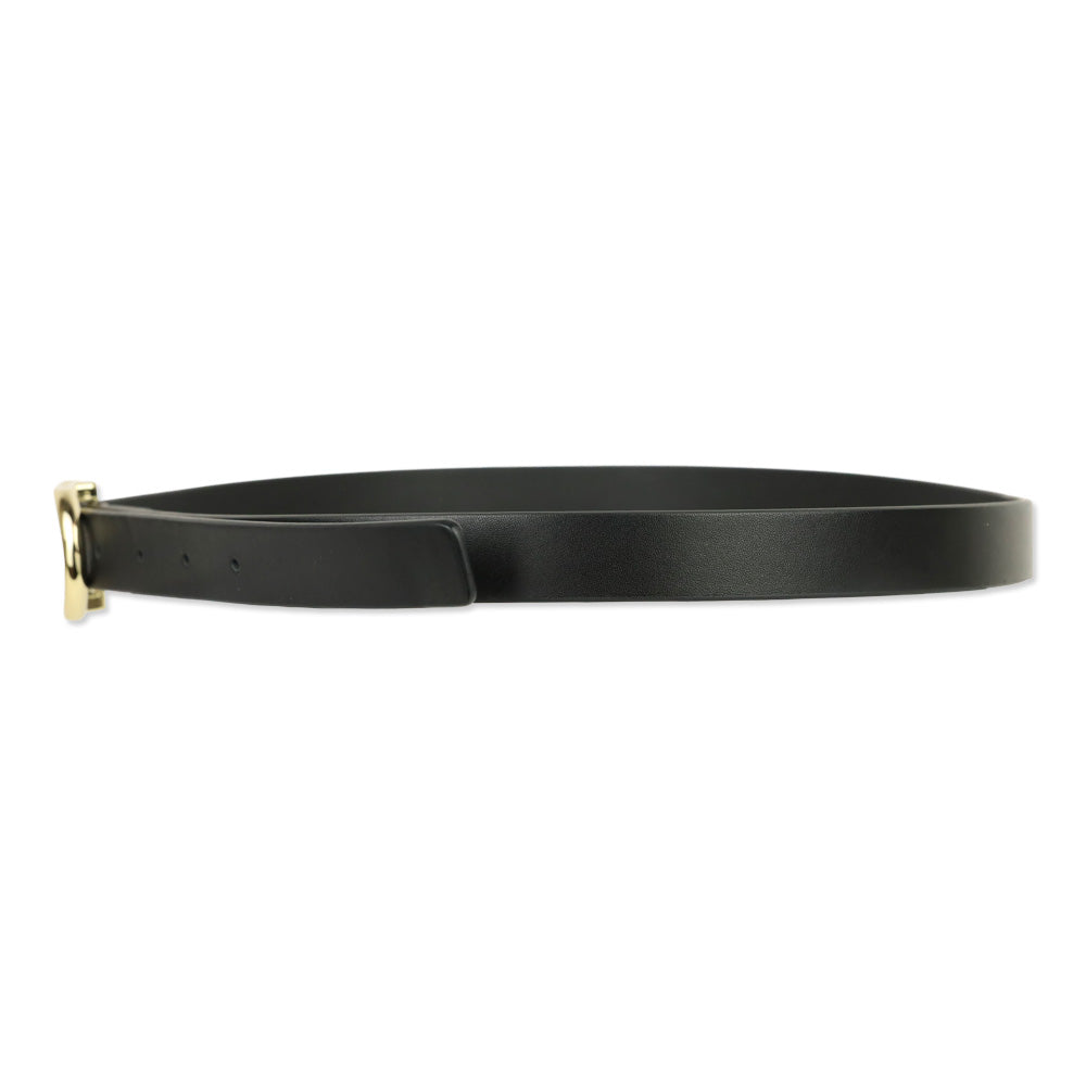 Anine Bing Black With Gold Small Signature Link Belt