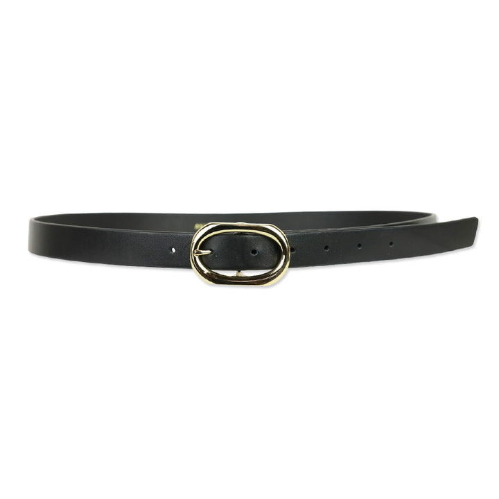Anine Bing Black With Gold Small Signature Link Belt