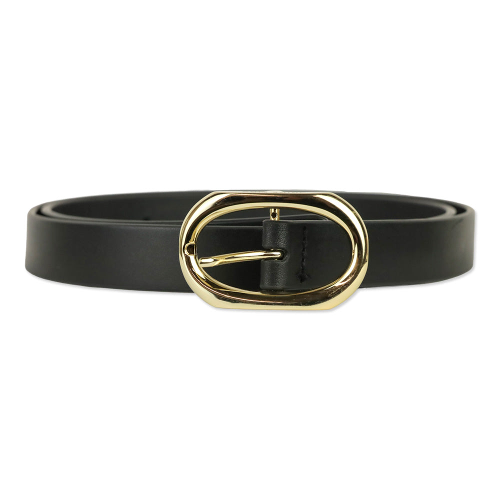 Anine Bing Black With Gold Small Signature Link Belt